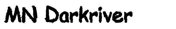 MN Darkriver font preview